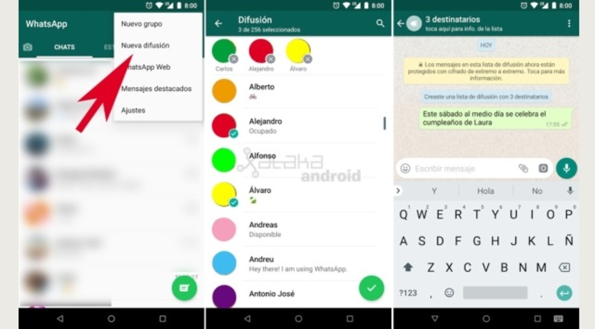 Cómo enviar un WhatsApp a varias personas en sencillos pasos