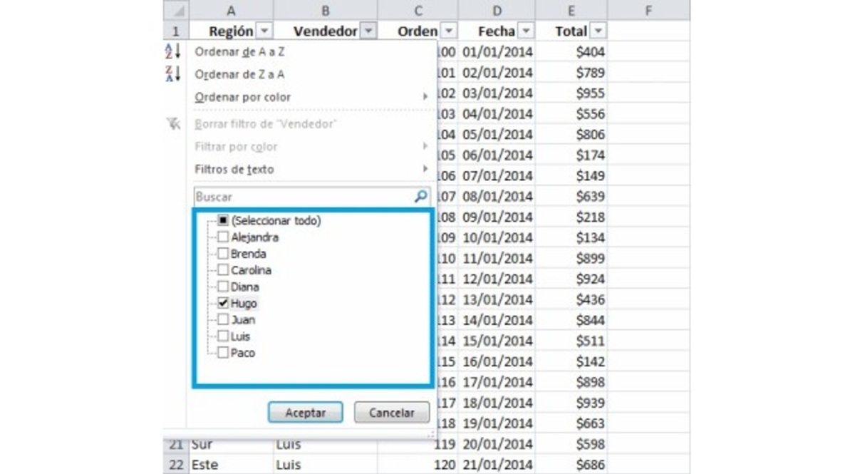 Cómo funcionan los filtros en Excel de manera sencilla