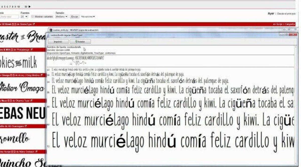Cómo Descargar Las Fuentes De Dafont - En QueHowto.com