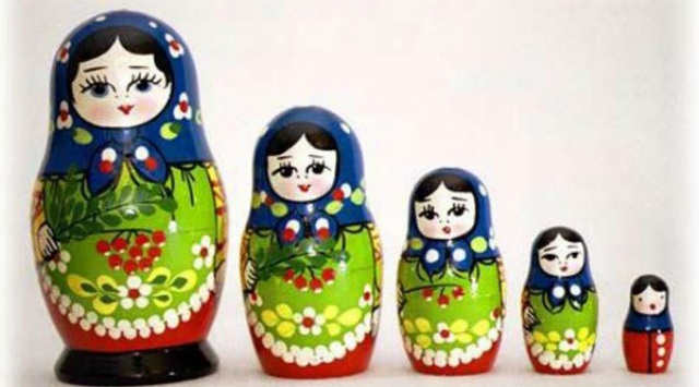 muñecas rusas o matrioskas
