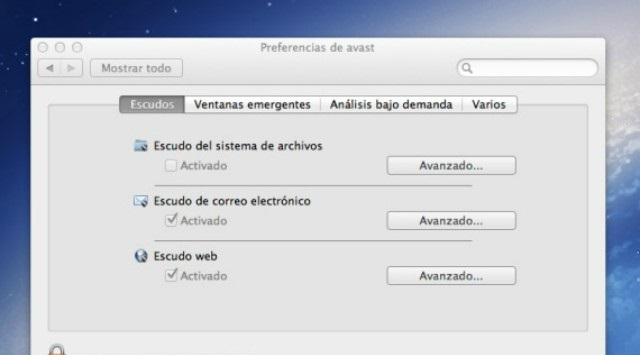 Avast en Mac