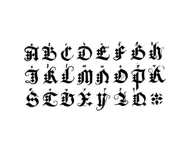 letras góticas