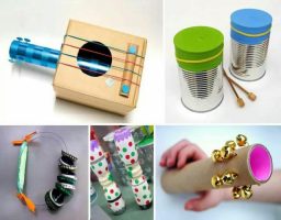 instrumentos musicales caseros