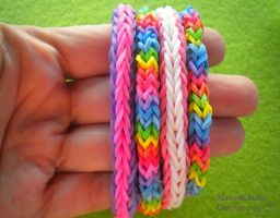 pulseras de gomitas con telar