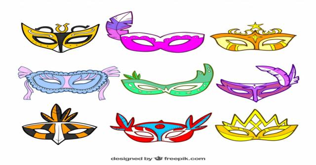 máscaras para carnaval