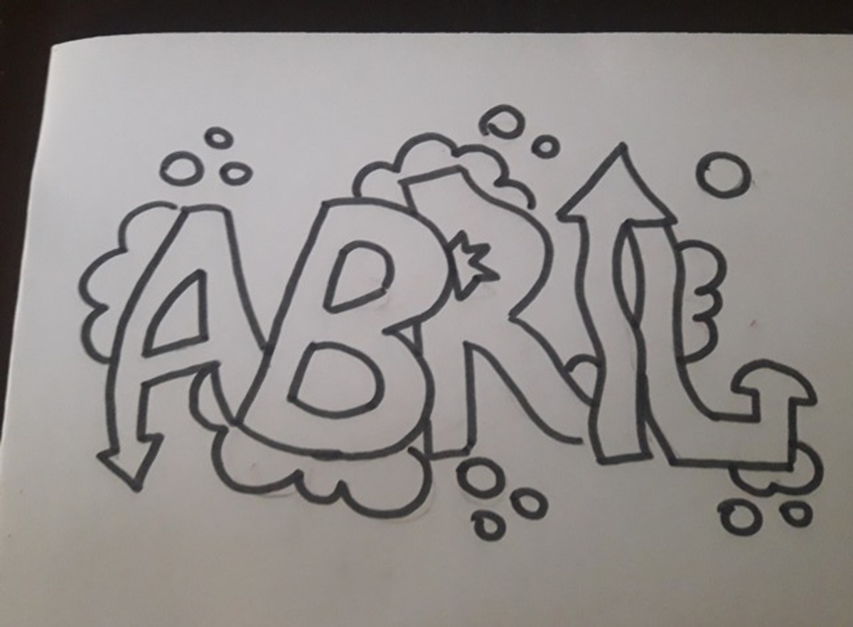 Cómo hacen las letras de graffiti. Tutorial paso a paso