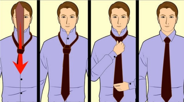 nudo de corbata Windsor