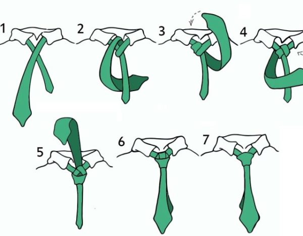 nudo de corbata Windsor