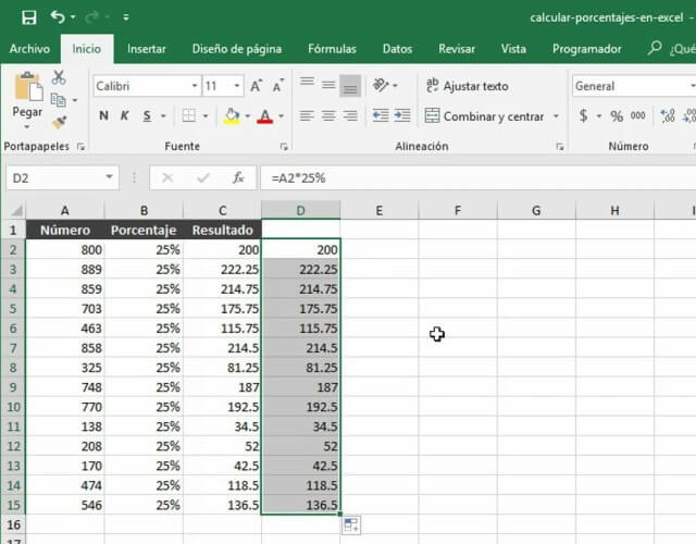 Como Se Hace El Porcentaje En Excel 8692