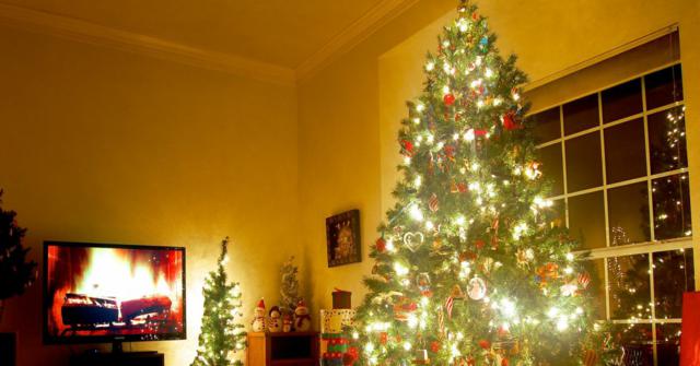 luces del árbol de navidad
