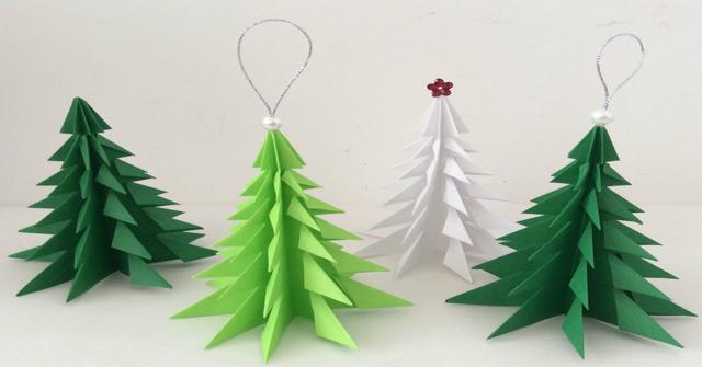 árbol de Navidad de papel