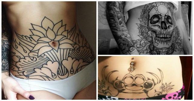 tatuajes en el abdomen