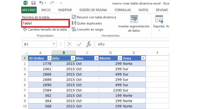 tablas dinámicas en Excel