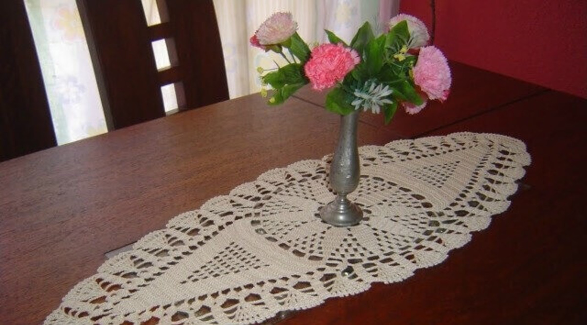 Cómo tejer un camino de mesa con crochet paso a paso