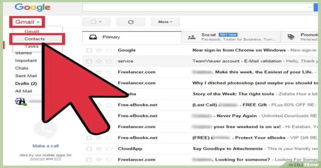 buscar contactos en Gmail
